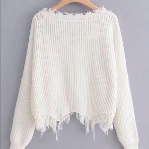 Frayed Sweater